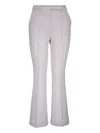 Dorothee Schumacher Pocket-detail Flared Trousers In Gray