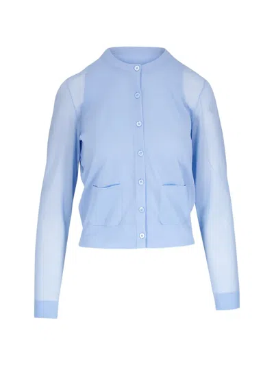 Dorothee Schumacher Pocket Knitted Cardigan In Blue