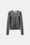 Dorothee Schumacher Polka Dot Stretch Tulle Top In Black