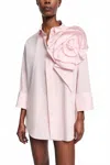 Dorothee Schumacher Poplin Power Blouse In Shawdow Rose In Pink