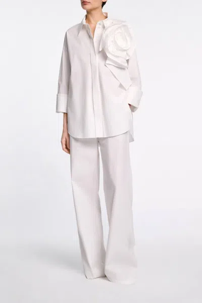 Dorothee Schumacher Poplin Power Blouse In White