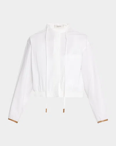 Dorothee Schumacher Poplin Power Blouse In Pure White