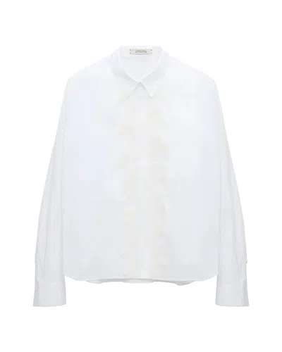 Dorothee Schumacher Poplin Power Blouse In White