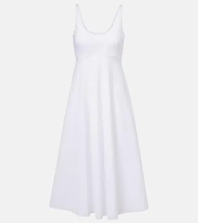 Dorothee Schumacher Poplin Power Cotton-blend Midi Dress