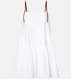 Dorothee Schumacher Poplin Power Cotton-blend Minidress In White