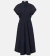 Dorothee Schumacher Poplin Power Short-sleeve Midi Shirtdress