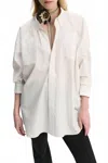 Dorothee Schumacher Poplin Power Oversized Blouse In Pure White In White