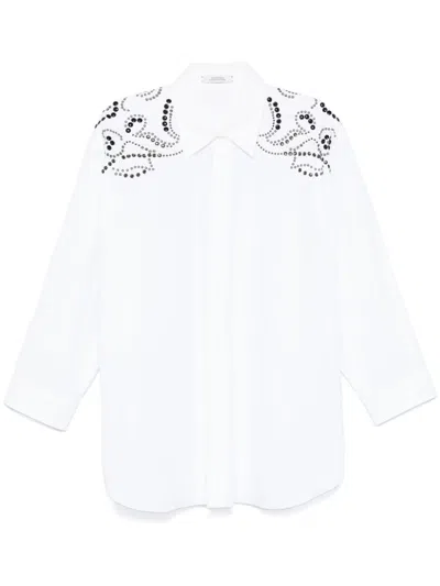 Dorothee Schumacher Poplin Power Shirt In White