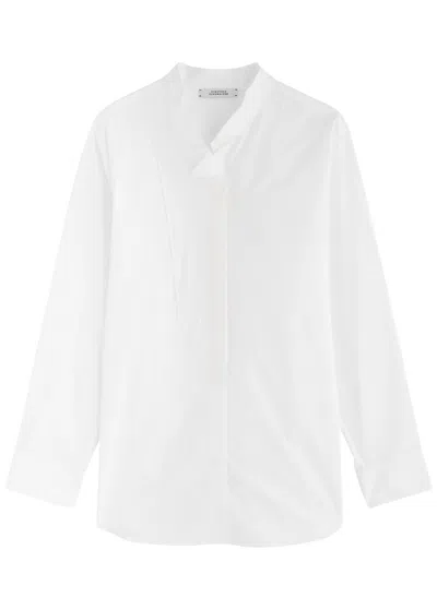 Dorothee Schumacher Poplin Power Stretch-cotton Blouse In White