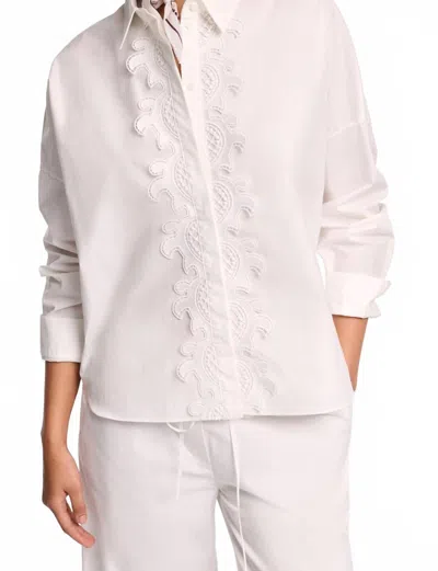 Dorothee Schumacher Popline Power Blouse In Pure White