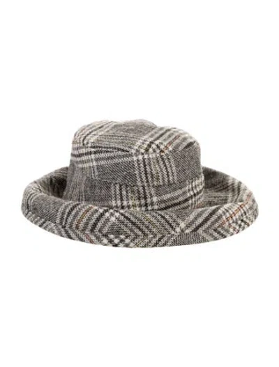 Pre-owned Dorothee Schumacher Printed Bucket Hat In Black