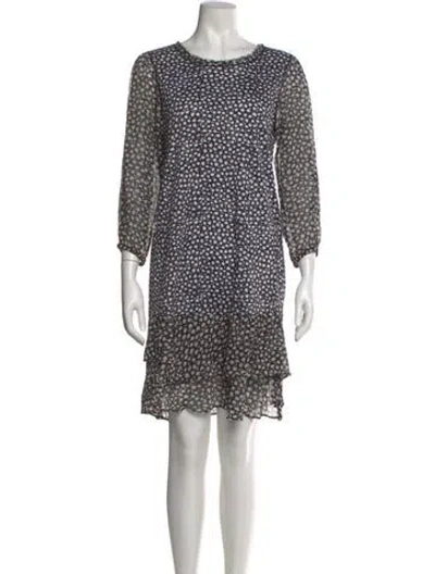 Pre-owned Dorothee Schumacher Printed Knee-length Dress In Black