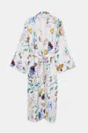 Dorothee Schumacher Printed Linen Caftan Coat In White