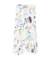 Dorothee Schumacher Printed Linen Bias Cut Maxi Skirt In White