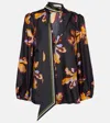Dorothee Schumacher Printed Silk Twill Top In Multicoloured