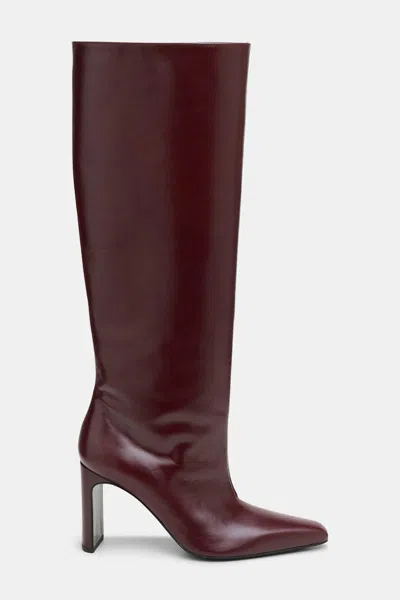 Dorothee Schumacher Pull-on Calfskin Boots In Red