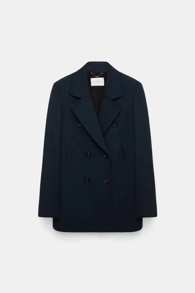 Dorothee Schumacher Punto Milano Blazer In Navy Blue