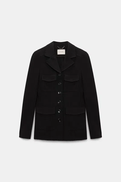 Dorothee Schumacher Punto Milano Buttoned Blazer In Black