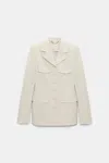 Dorothee Schumacher Punto Milano Buttoned Blazer In White