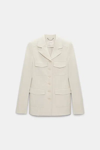 Dorothee Schumacher Punto Milano Buttoned Blazer In White