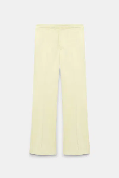 Dorothee Schumacher Punto Milano Cropped Flares In Yellow