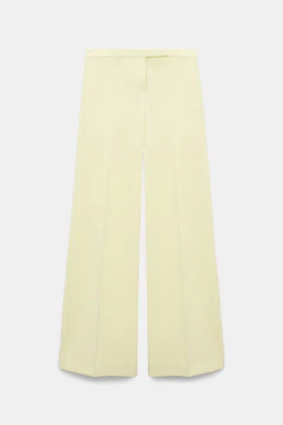 Dorothee Schumacher Punto Milano Wide Leg Pants In Yellow