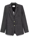 Dorothee Schumacher Tailored Denim Blazer In Grey
