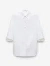 Dorothee Schumacher Half-sleeve Blouse In Cotton Poplin