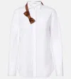 Dorothee Schumacher Pure Power Cotton-blend Poplin Shirt In White