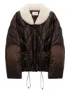 Dorothee Schumacher Down Jacket With Faux Fur Collar In Multi