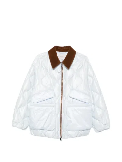 Dorothee Schumacher Quilted Puffer Jacket In White