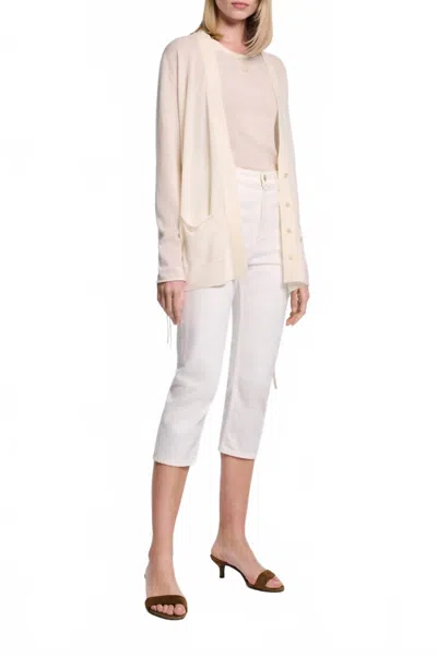 Dorothee Schumacher Refined Essentials Cardigan In Cozy White