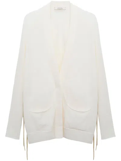 Dorothee Schumacher Refined Essentials Cardigan In White