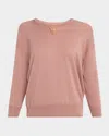 Dorothee Schumacher Refined Essentials I Bead-embellished Pullover In Pink