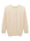 Dorothee Schumacher Pullover With Satin Bows On The Back In Neutral