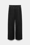 Dorothee Schumacher Relaxed Cotton Poplin Pants In Black