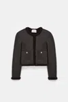 Dorothee Schumacher Reversible Shearling Jacket In Black