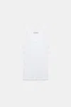 Dorothee Schumacher Ribbed Cotton Tank Top In White