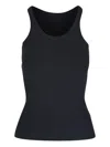Dorothee Schumacher Ribbed Sleeveless Top In Black