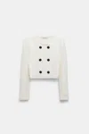 Dorothee Schumacher Double-breasted Cardigan In White
