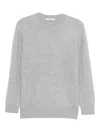 Dorothee Schumacher Round-neck Ribbed Sweater In Gray