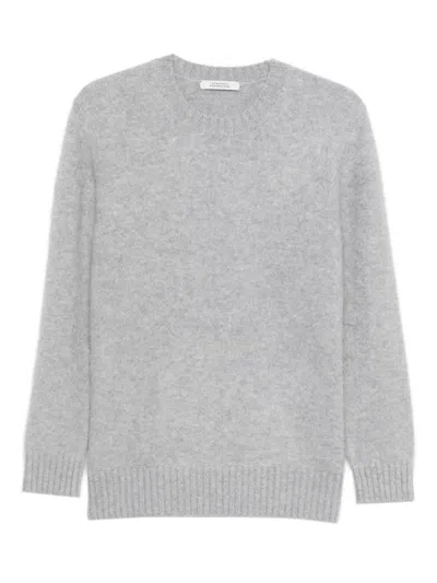 Dorothee Schumacher Round-neck Ribbed Sweater In Gray
