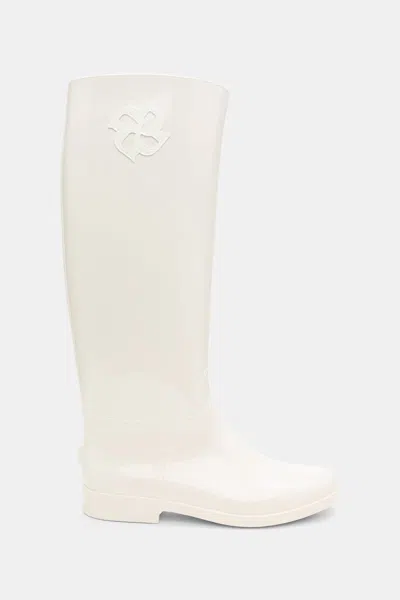 Dorothee Schumacher Rubber Riding Boots In White