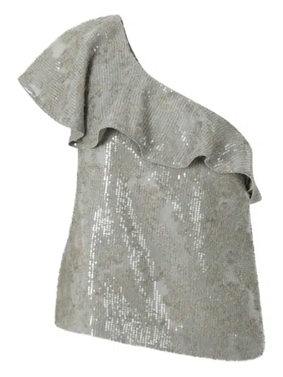 Dorothee Schumacher Sequinned Mini Dress In Green