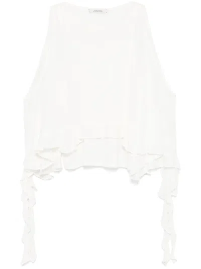 Dorothee Schumacher Ruffle-detail Tank Top In White