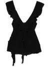 Dorothee Schumacher Ruffled Top In Black