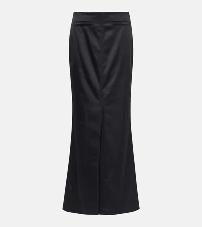 Dorothee Schumacher Satin Maxi Skirt In Welt Pockets On The Front