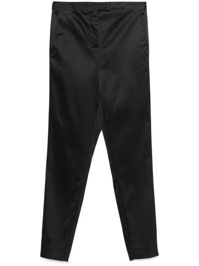 Dorothee Schumacher Satin Trousers In Black