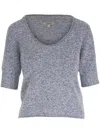 DOROTHEE SCHUMACHER SCOOP NECK KNIT TOP