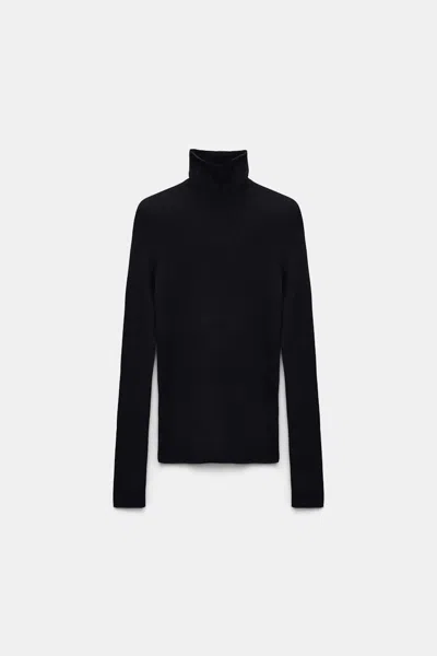 Dorothee Schumacher Seamless Turtleneck Pullover In Blue